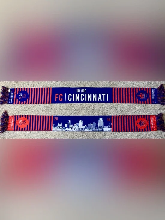 FC Cincinnati 2016 Inaugural Season Soccer Scarf
