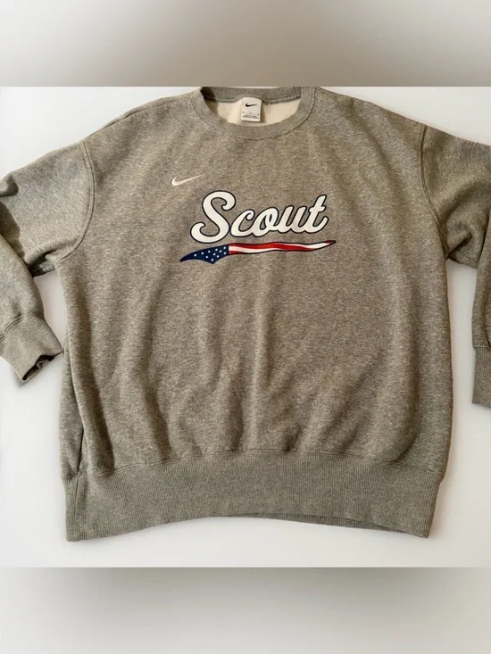 Vtg Nike Scout USA Theamed Crewneck Sweatshirt Size M RARE