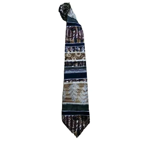 Ivy Crew Necktie Abstract‎ Patterned Silk Dress Neck Tie