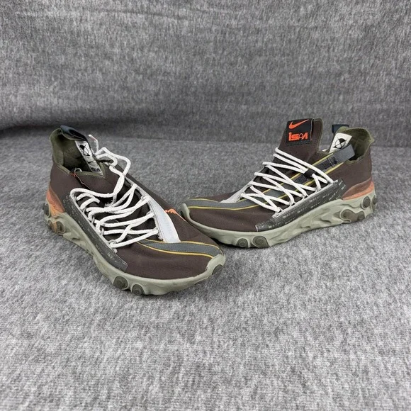 Nike React Runner ISPA Shoes Mens‎ Size 10.5 Brown Low Top Sneakers AR8555-200