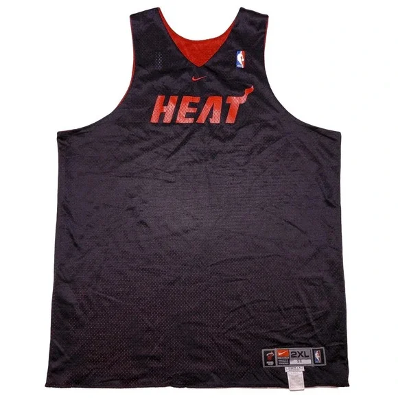 Vintage NIKE Miami Heat Alonzo Mourning‎ Reversible Practice Jersey XXL 2XL