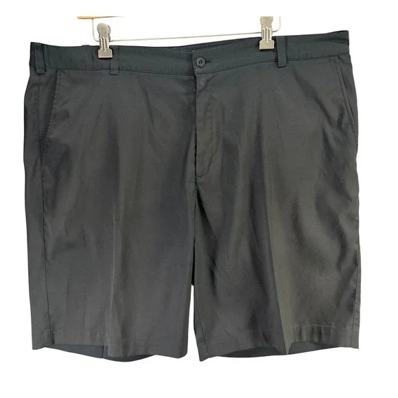 Nike Golf Flat Front Tech Short Mens 40 Black Dri FIT Performance Travel Outdoor