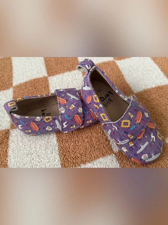 Toddler Girls Friends Themed Velcro Strap Flats