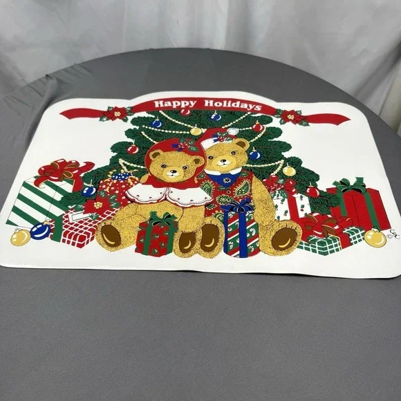 Happy‎ Holidays Teddy Bear Placemats 18