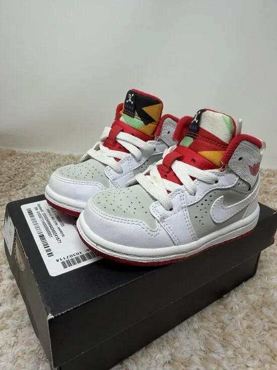 Nike Air Jordan 1 Mid Hare Bugs Bunny Space Jam Toddler Size 6C / 719556-123