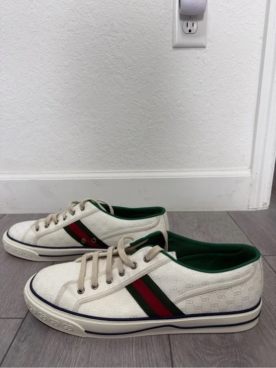 GUCCI Tennis 1977 'White Mini GG' MEN SIZE 13