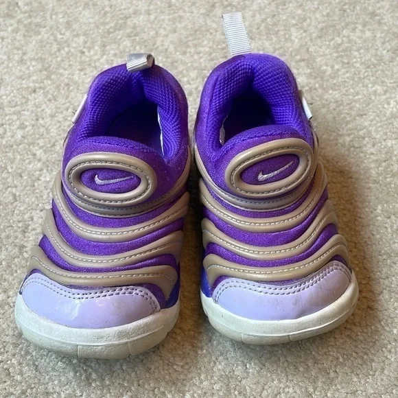 Nike free 6C purple and tan slip on sneakers