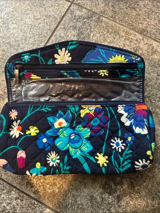 Vera Bradley Women's Cotton on a Roll Makeup Brush & Pencil Case