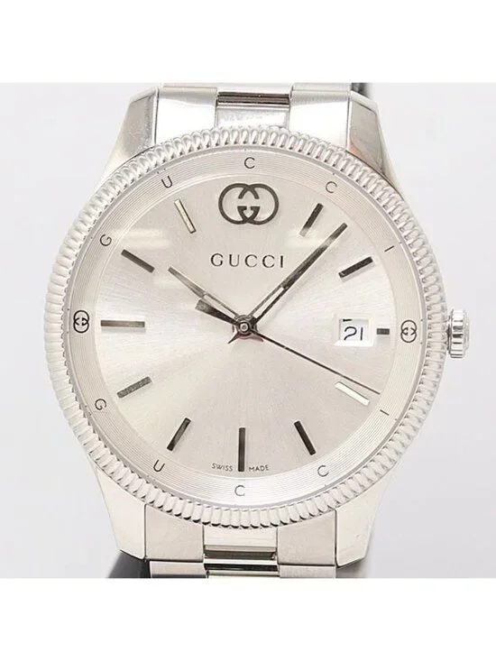 Gucci Timeless SS Quartz Silver Dial Watches Myt Watch