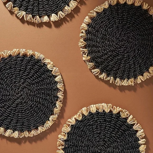 NWT  Set/4 nAnthropologie Ira Woven Placemats