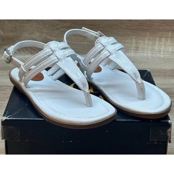 Polo Ralph Lauren Baby Girls Tierney‎ White Tierney Sandals NIB - Size 10