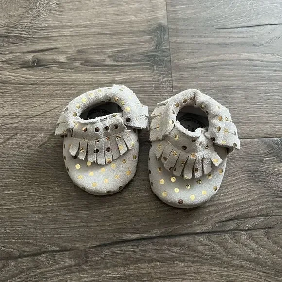Bird Rock Baby Leather Moccasins size 2