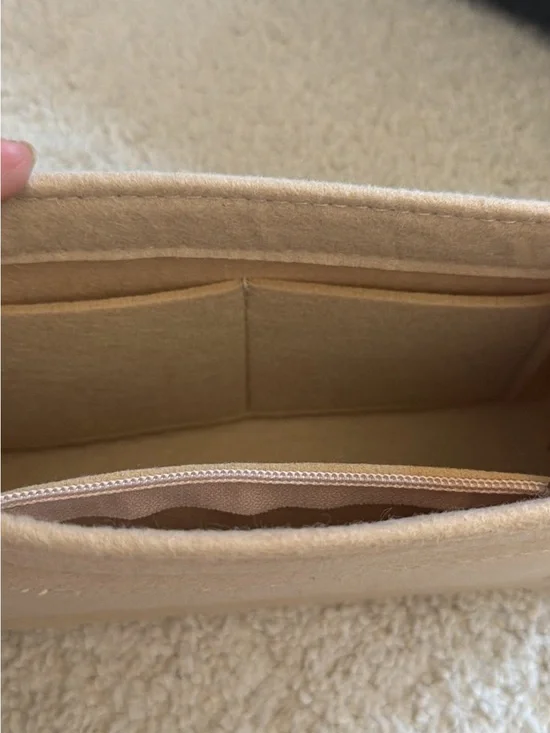 Felt Tote Organizer Insert in Beige for kelly 25