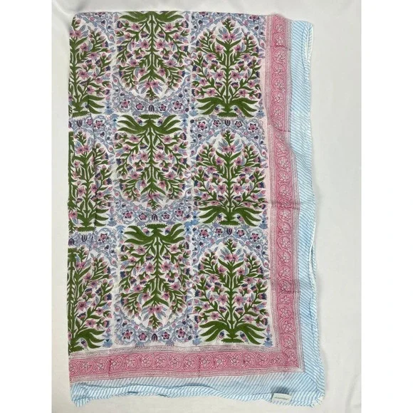 Julia Amory Mughal Jardin Rectangular Tablecloth Fabric 42.5
