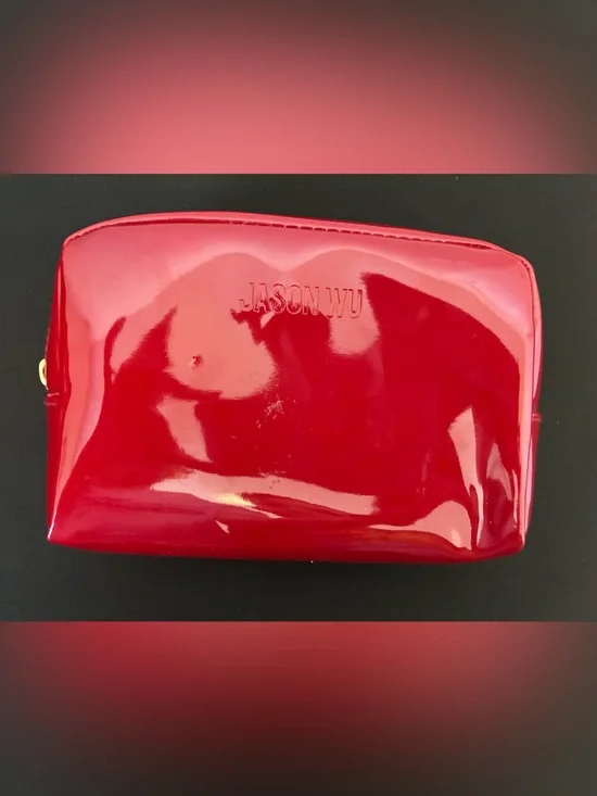 Jason Wu Glossy Red Patent Cosmetic Pouch