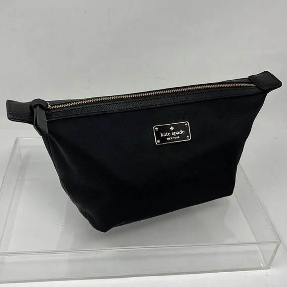 Kate Spade Large Black Wilson Road Jodi Cosmetic Bag