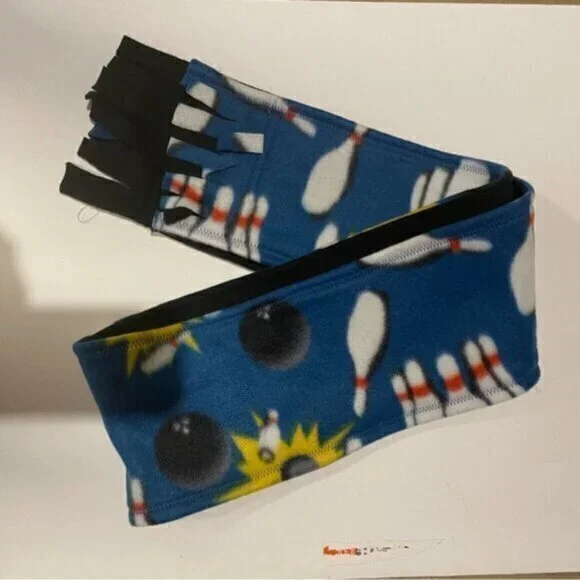 Bowling Themed Blue Scarf