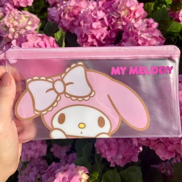 Sanrio My Melody Pink, Transparent Zipper Bag