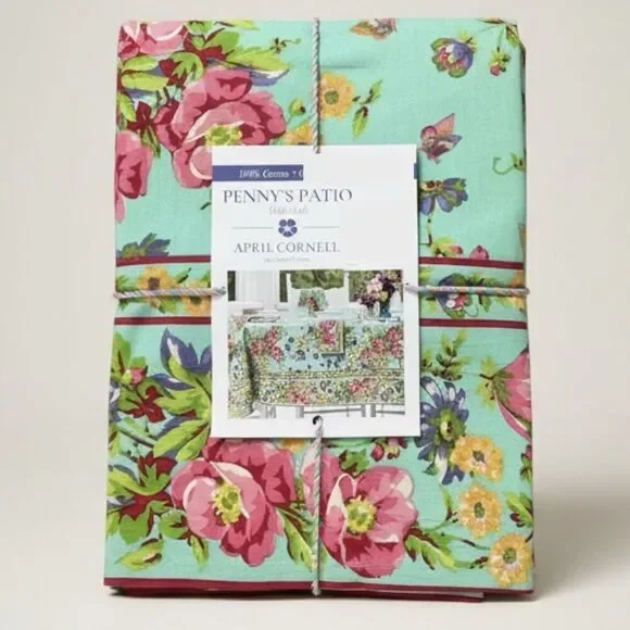 April Cornell Pennys Patio Floral Tablecloth 70