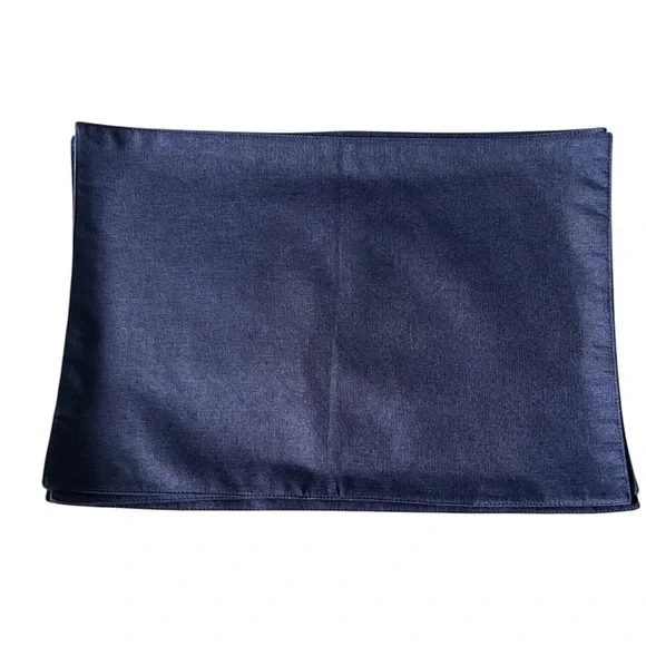Unbranded Set of 4 Navy Blue Linen Placemats