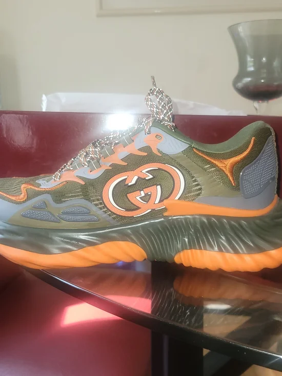 Gucci Green & Orange Men’s Sneaker