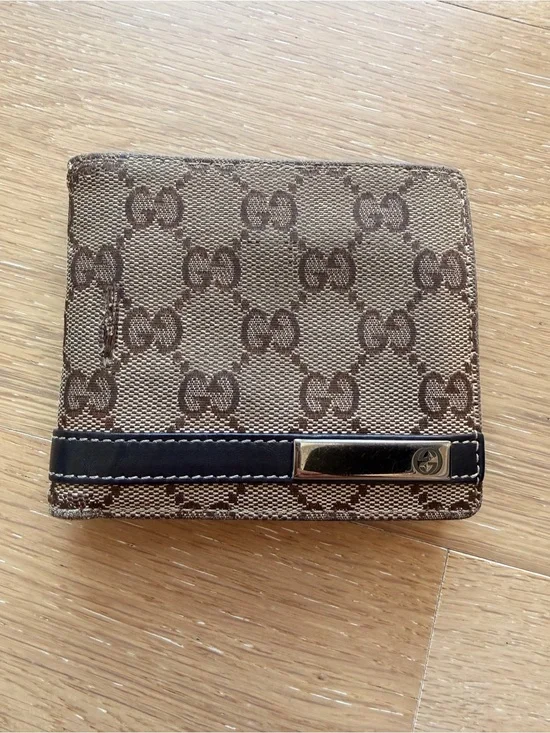 Gucci Mens Brown Monogram Wallet