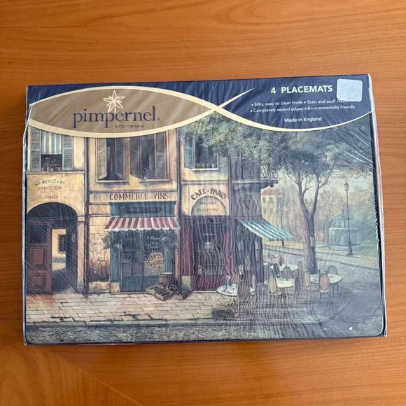 Pimpernel‎ Parisian Scenes Placemats Set of 4 Cork Backed Sealed England