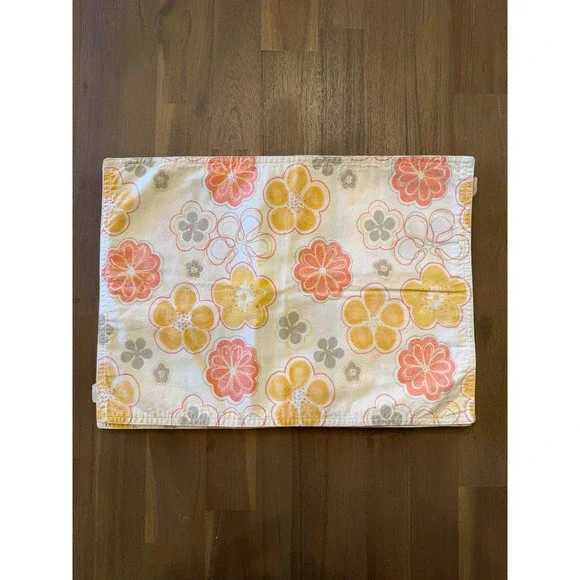 Set of 6 Placemats Floral Stripe Reversible‎ Kitchen Dining Table Decor
