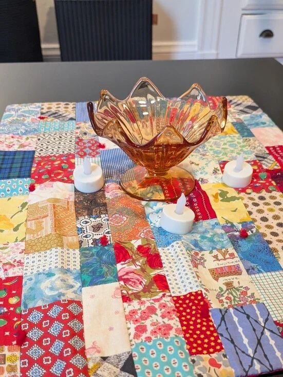 Vintage Quilted Table Topper