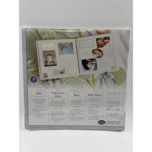 Creative Memories 12x12 Baby Refill Pages 15 Sheets 30 Pgs Retired Size 2004