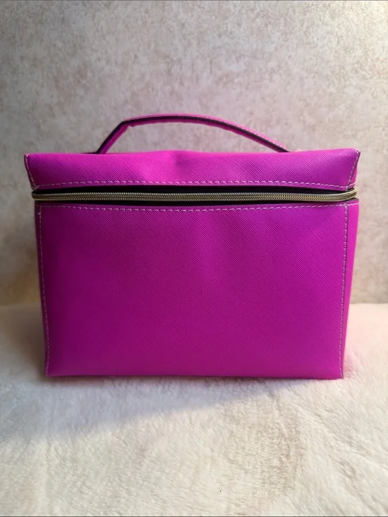 Estée Lauder Bright Pink Women's Top-Handle Cosmetic Bag NWOT