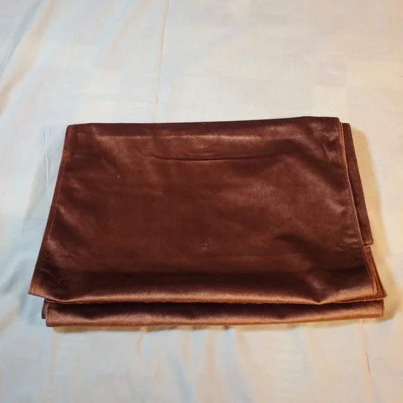 Shabby Chic Fall‎ decor long Table Runner Velvet Brown 16x88 Lined