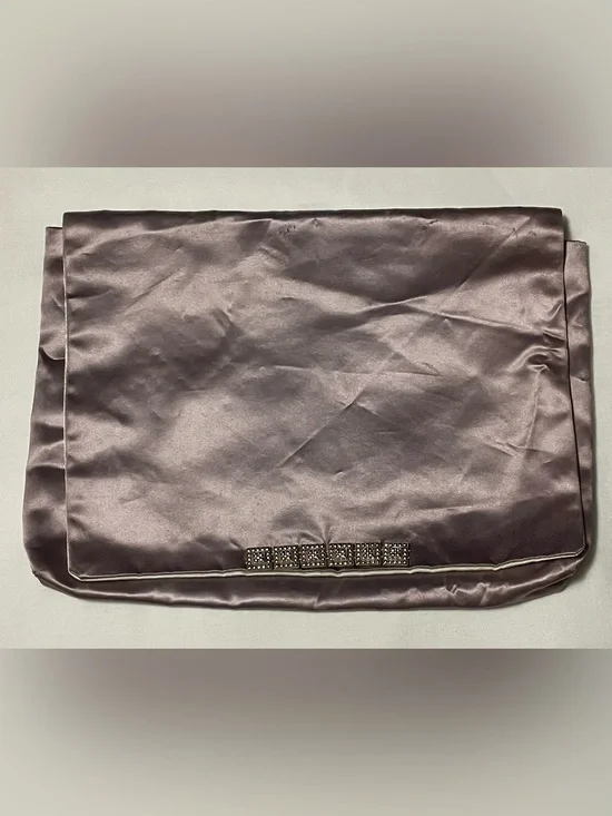 Vintage Christian Dior Mauve Satin Evening Clutch Bag (Flaws/As-Is)