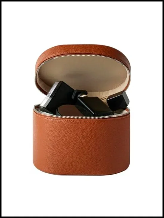 PU Leather Makeup Bag Vanity Case with Removable Dividers, Travel Toiletry