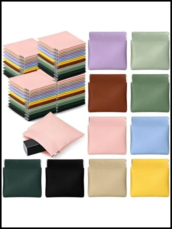 PU Leather Jewelry Pouch Travel Bag Gift Bags Cosmetic Bag Organizer