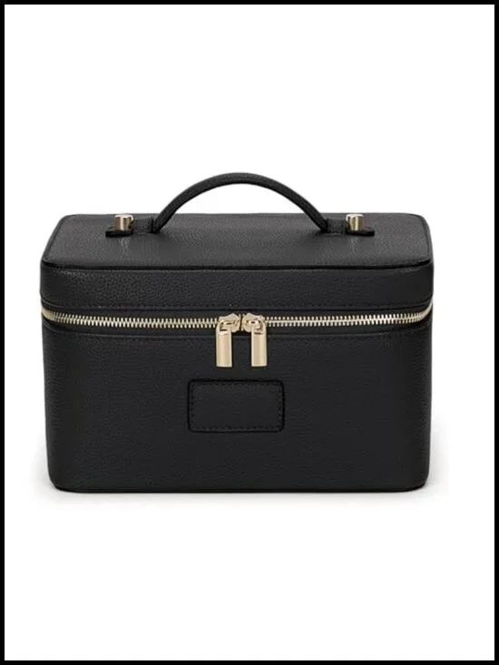 Large Waterproof PU Leather Makeup Bag Cosmetic Organizer Travel Vanity Case
