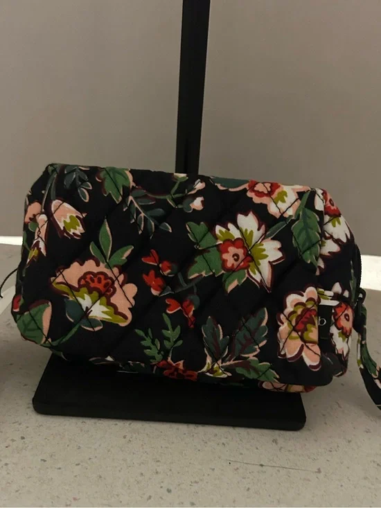 Vera Bradley Floral Quilted Cosmetic Pouch NWT