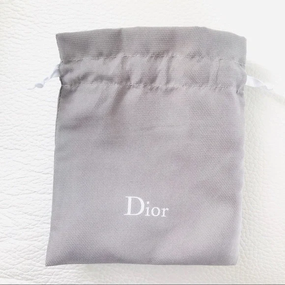 Dior Small Grey Fabric Pouch