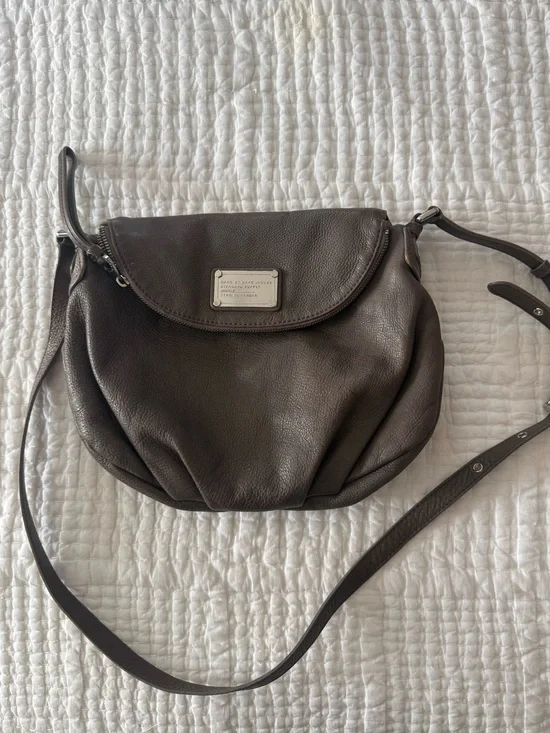 Marc by Marc Jacobs Grey Leather Crossbody Bag