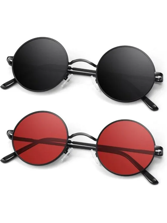 Retro Round Polarized Sunglasses for Men & Women | Lightweight UV400 Protection