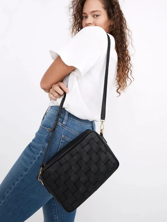 Madewell Large Transport Camera Bag, Woven Edition - Black