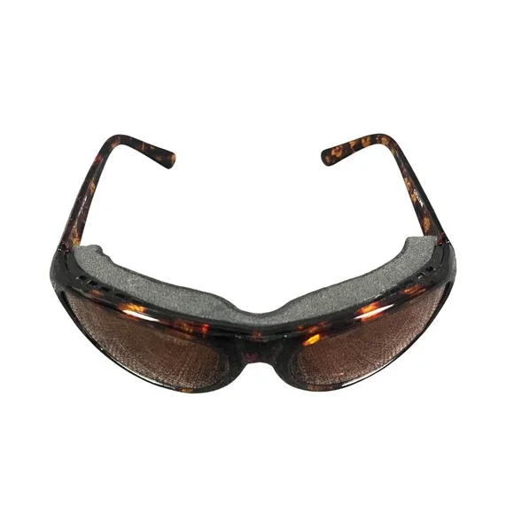 Panoptx Cyclone Tortoise Shell Wrap Sunglasses Wind Foam Seal Copper Lens Mens
