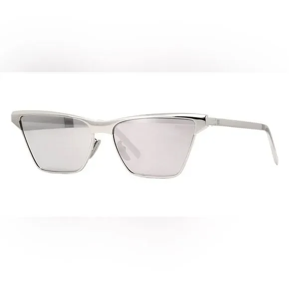 Givenchy NWT Unisex Metal Engraved Logo Rectangle Sunglasses