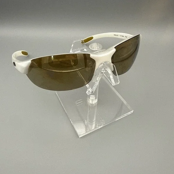 Smith Optics Evolve Authentic Parallel Rimless Sunglasses Pearl Frame Green Lens