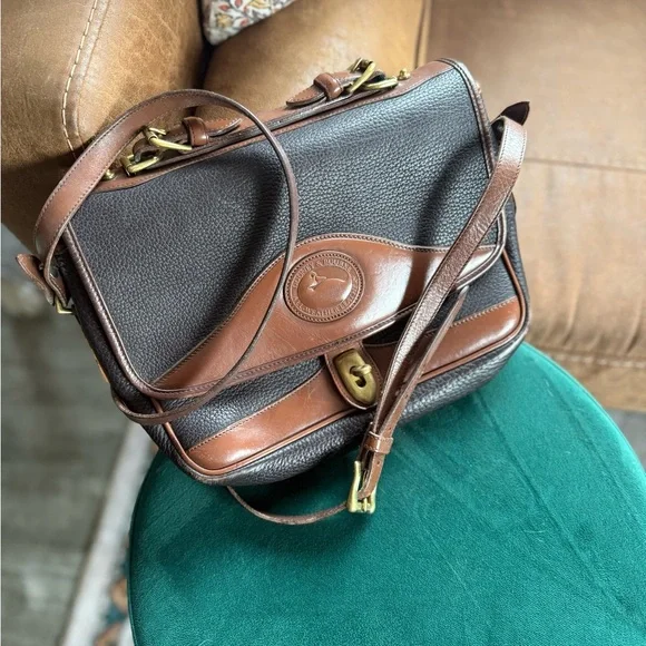 Vintage Dooney & Bourke Carrier Leather Bag