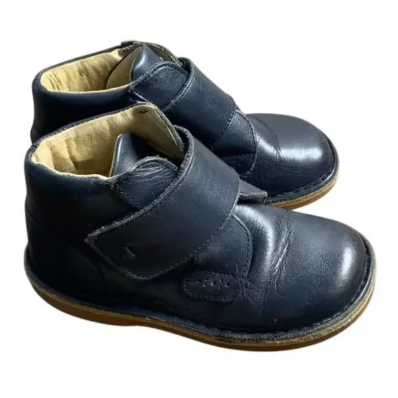 Jacadi Paris‎ Genuine Leather Navy Toddler Boots size 24
