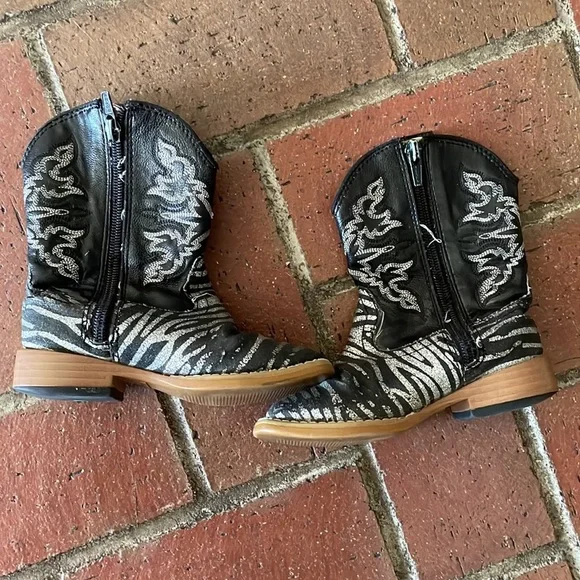 Roper Infant‎ Zebra Cowboy Boots