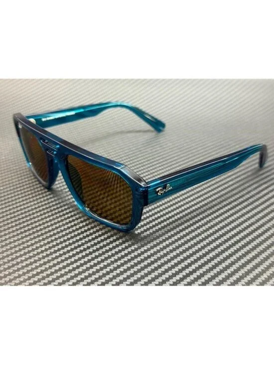 New Ray-Ban Men Transparent Light Blue Sunglasses 54-20-145
