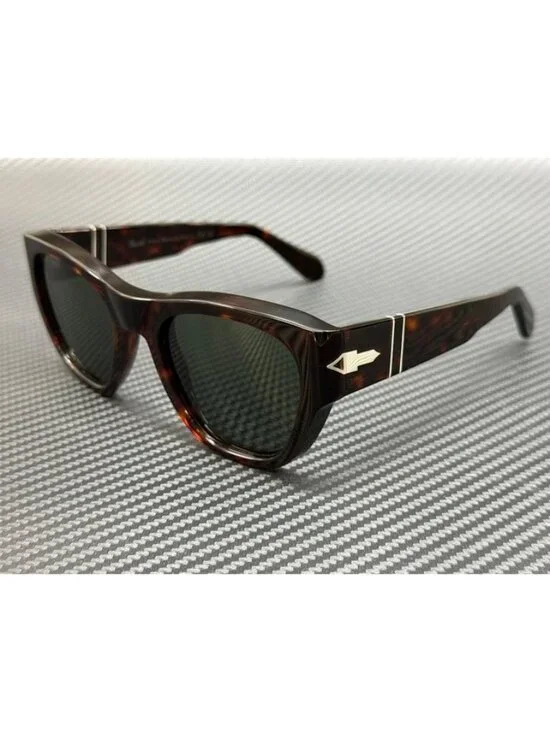 New Persol Men Havana Brown Sunglasses 53-22-145