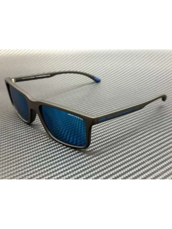 New Armani Exchange Men Matte Black Sunglasses 57-19-145